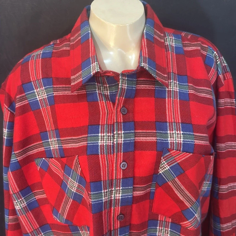 Vintage Chandler NWT Flannel Plaid Shirt XL